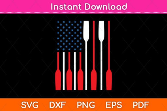 American Flag Rowing Boat Paddle Svg Review