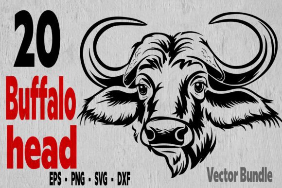 Buffalo Wildlife Animal Head SVG Bundle Review