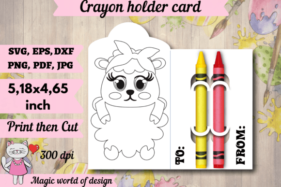 Easter Lamb Crayon Holder Card Svg Review