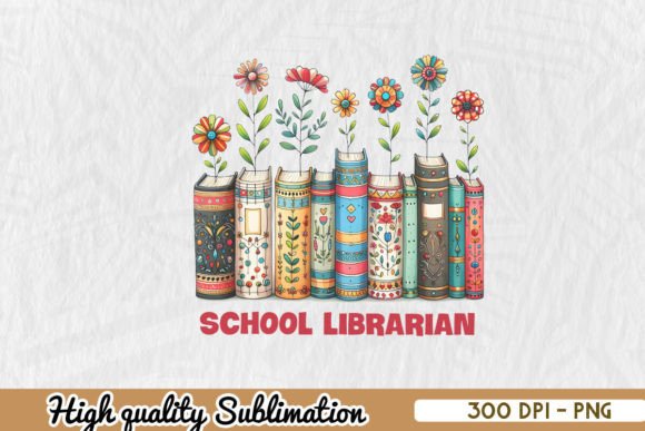 Personalization School Librarian PNG: A Stitch Test