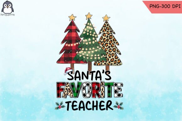 Santa's Favorite Teacher PNG: A Maker's Design Review