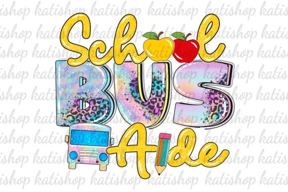 School Bus Aide Glitter PNG: A Sublimation Review