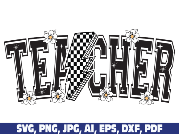 Teacher Checkered Retro Lightning Bolt Review