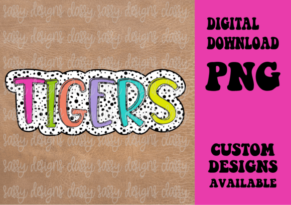 Tigers School Mascot, Dots: An Embroidery Review